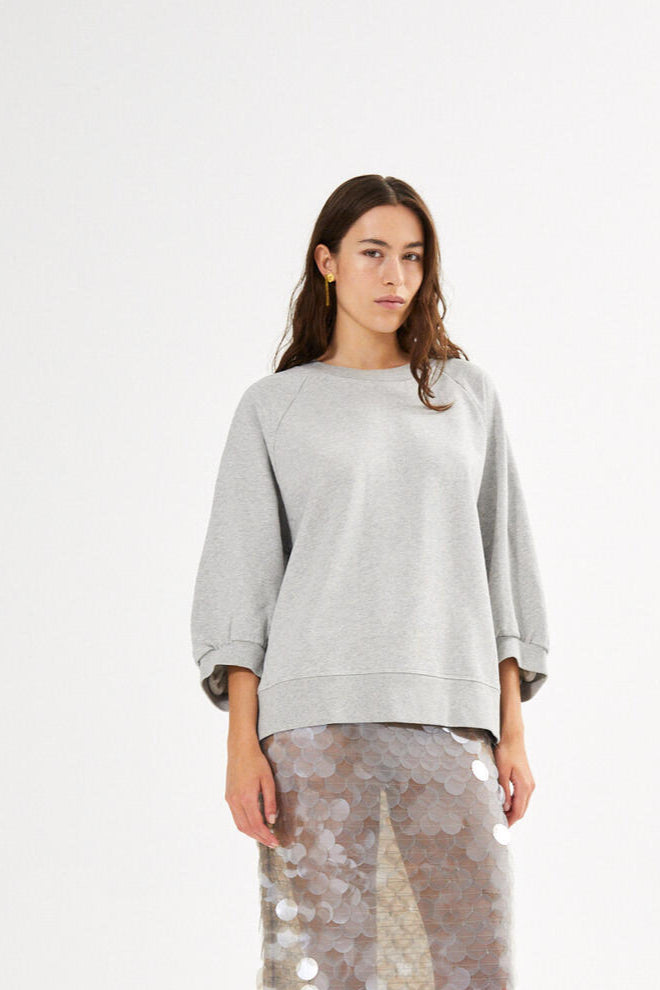 Nona sweatshirt - Grey melange